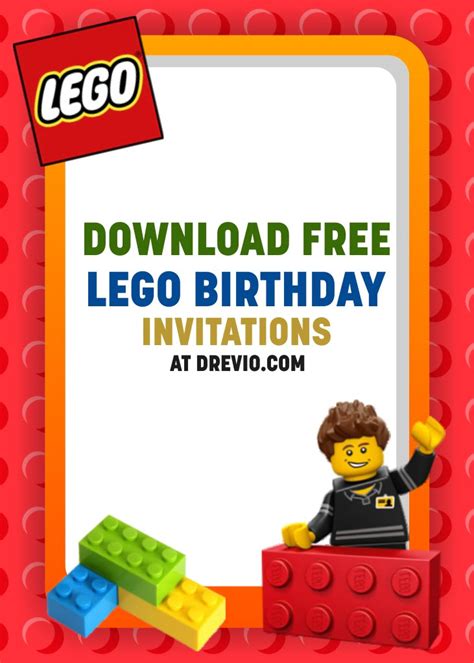 Lego Invite Template Free